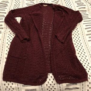 Red Wine Long Sweater